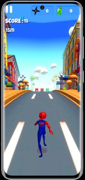 蜘蛛忍者超级英雄奔跑游戏下载,蜘蛛忍者,跑酷游戏,闯关游戏